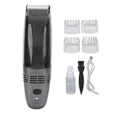 Haarschneider USB-Vakuum-Trimmer-Kit mit Leistungsstarker Automatischer Haarabsaugung für Bärte Gesichtshaarstoppeln Haarschneiden Lithium-Ionen-betriebener Elektrorasierer mit 4 Führungskämmen